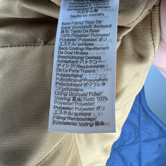 NWT J. CREW Quilted Walker Vest Navy Blue Medium - Picture 6 of 6